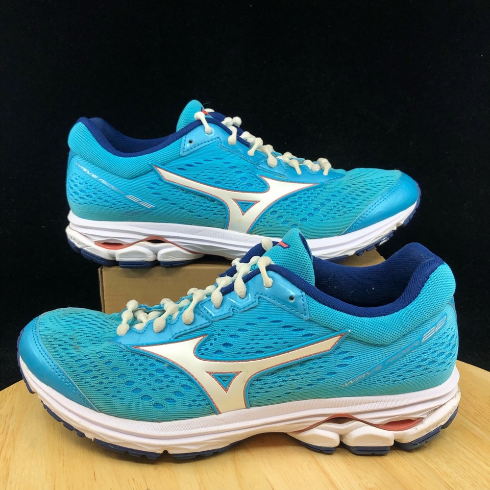 Mizuno Wave Rider 22 Running Training Shoes Women's Size 9 Sky Blue J1GD183101